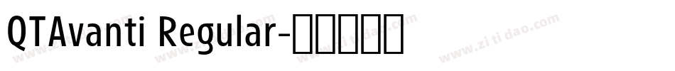 QTAvanti Regular字体转换